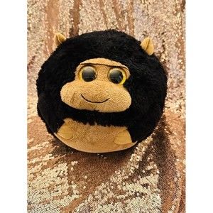 Ty Beanie Ballz- Tank The Gorilla Golden Eyes Smiling Face Medium 8” 2013 P11